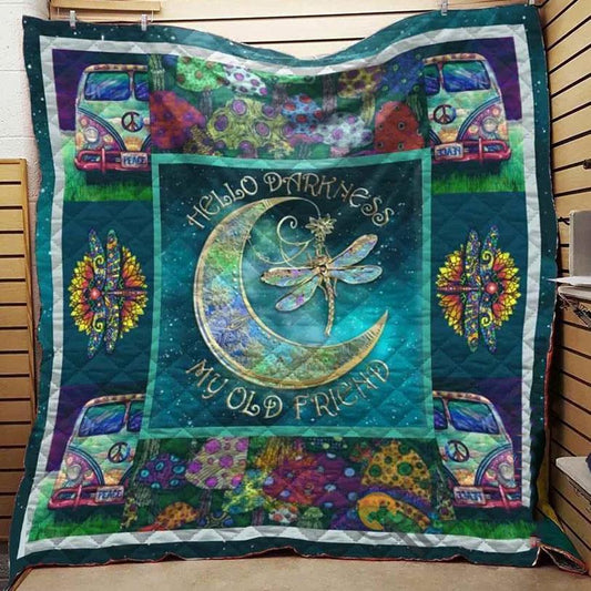 Hola Oscuridad, mi vieja amiga, manta hippie de vellón y sherpa