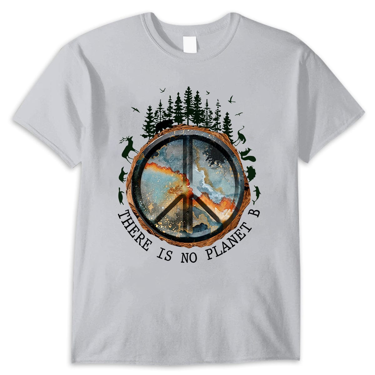 Camiseta hippie "No hay planeta B"