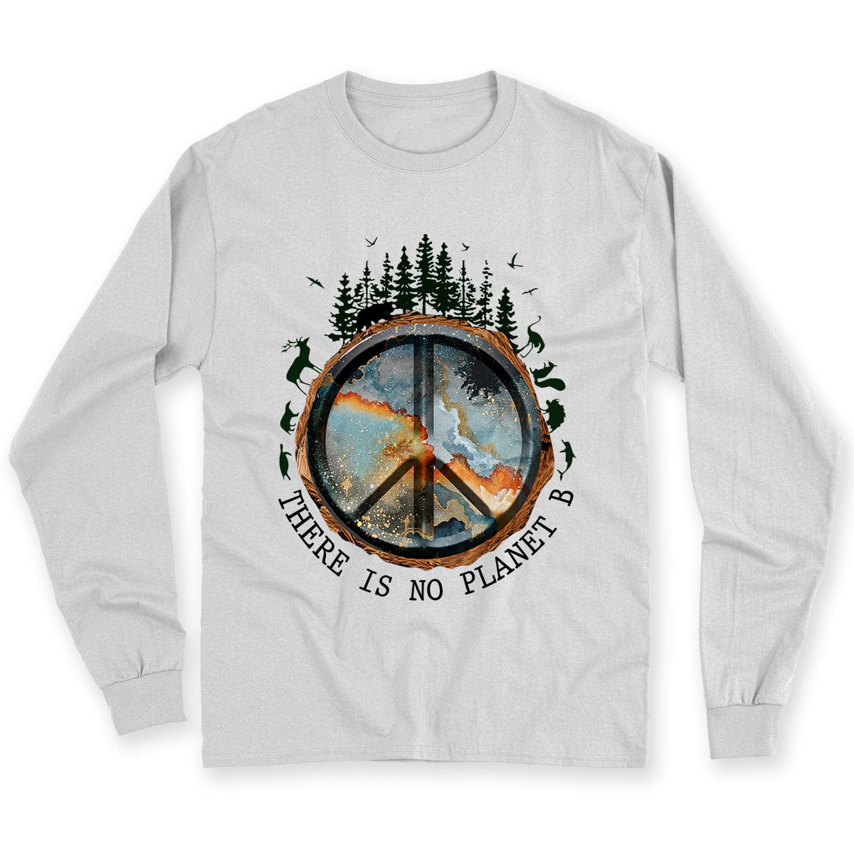 Camiseta hippie "No hay planeta B"