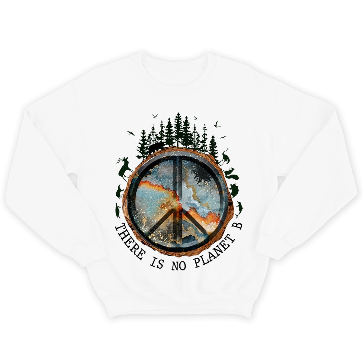Camiseta hippie "No hay planeta B"