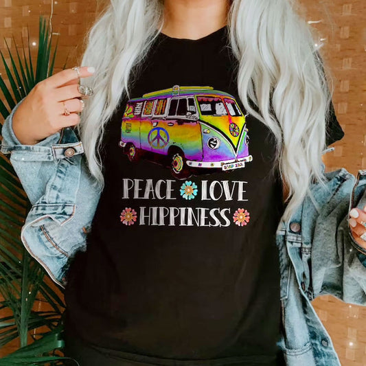 Paz, amor, hippies, camisetas hippies