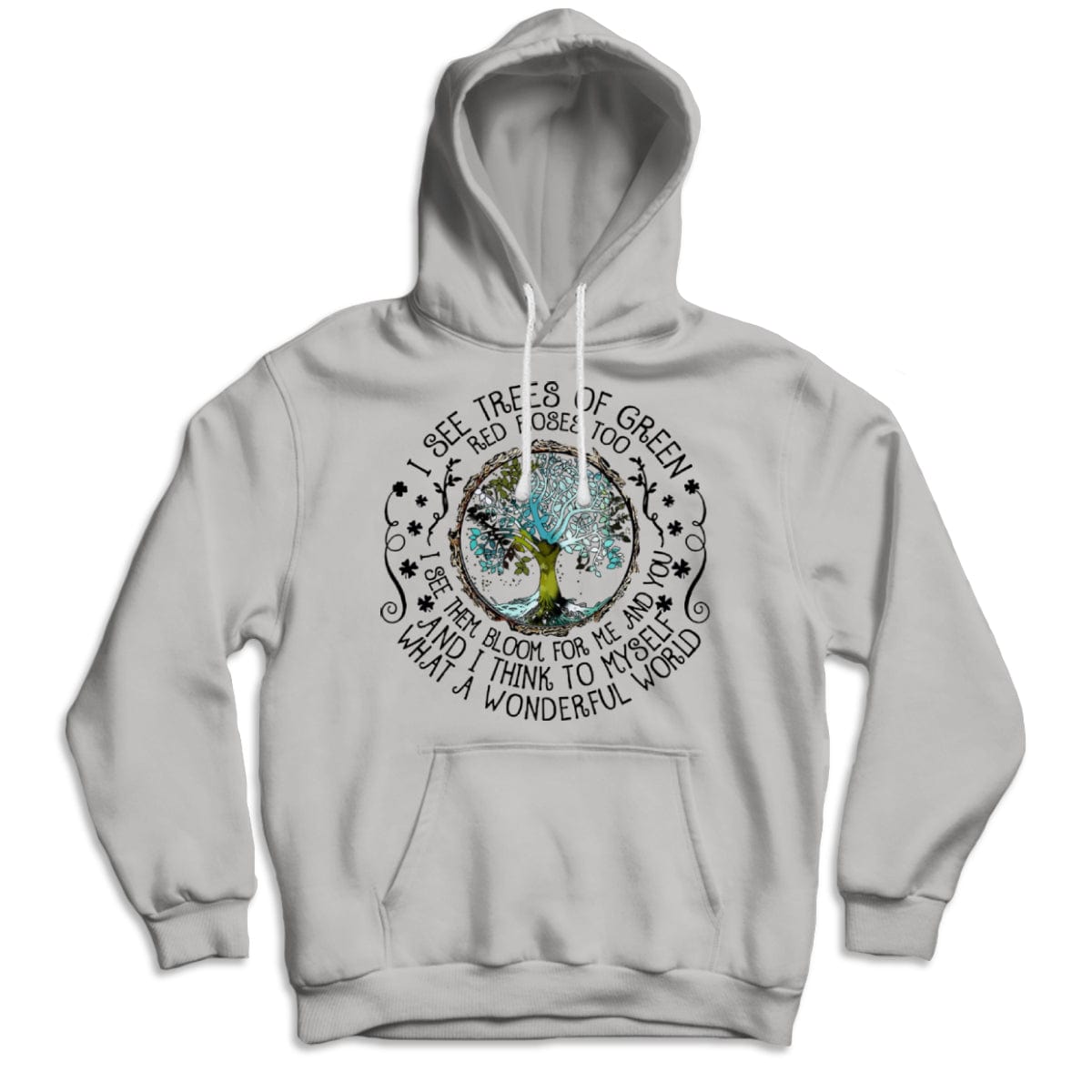 Veo árboles de color verde. Camiseta hippie