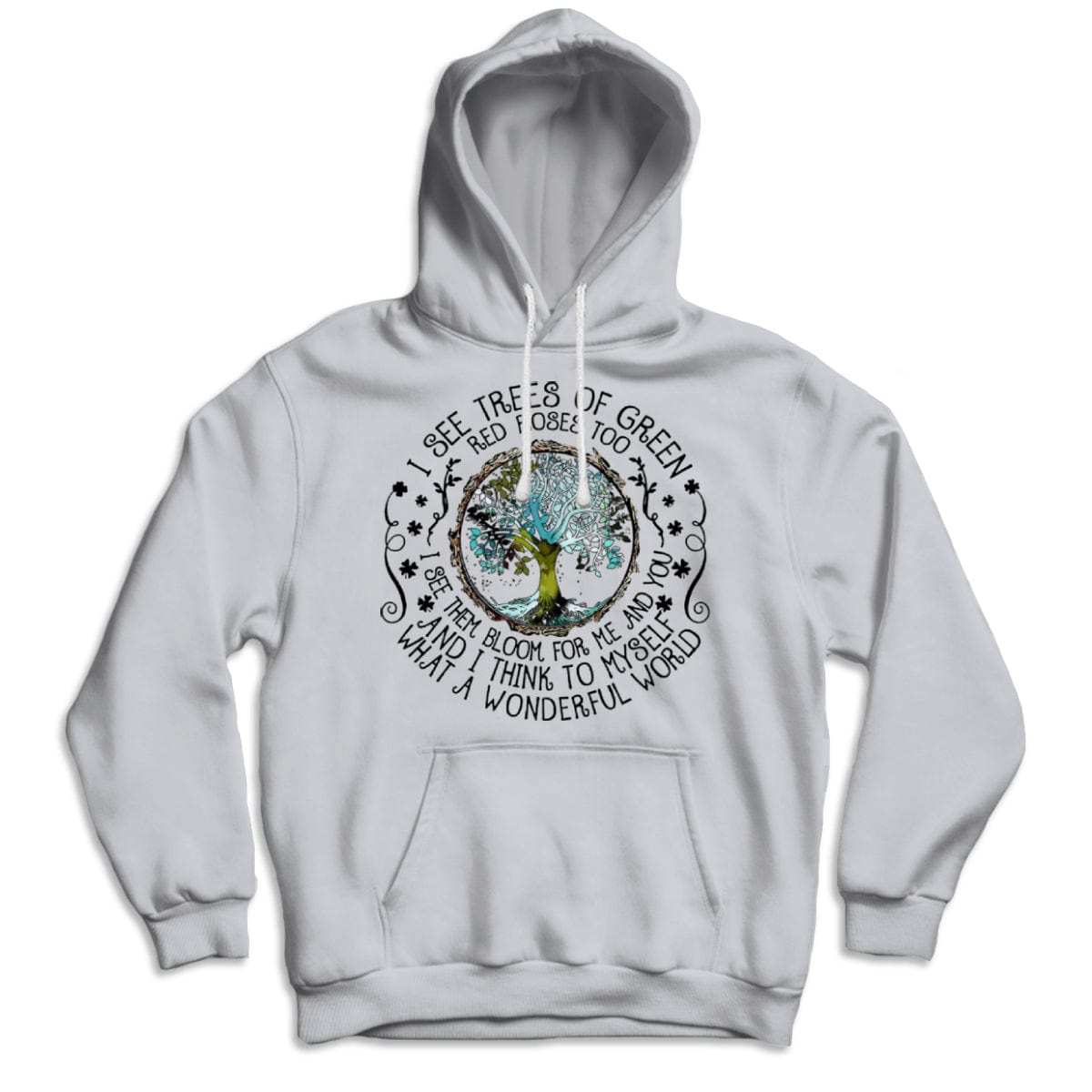 Veo árboles de color verde. Camiseta hippie