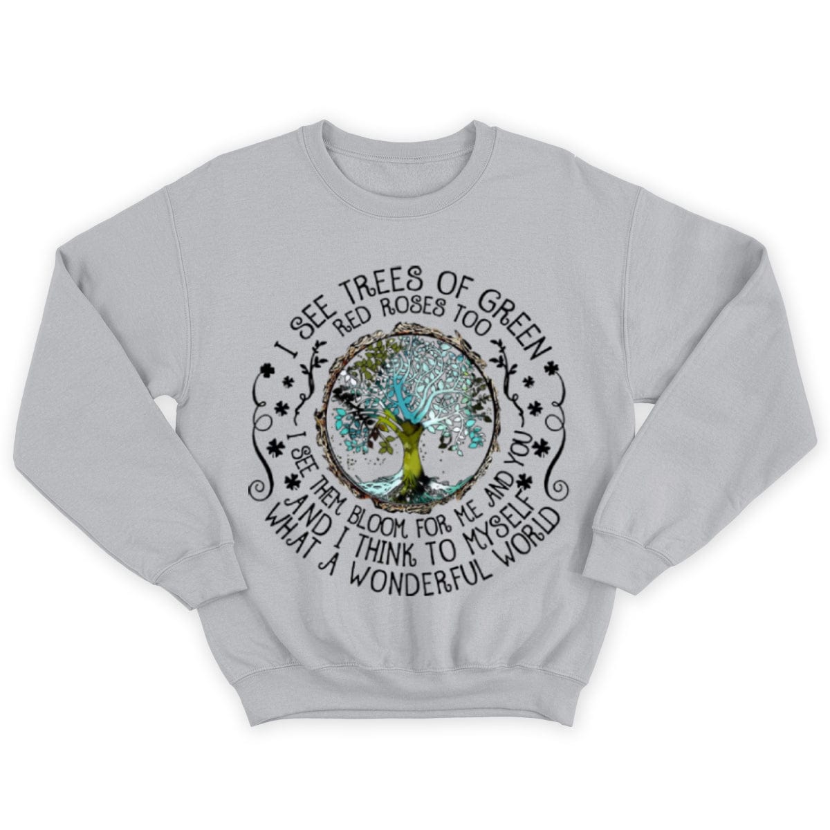 Veo árboles de color verde. Camiseta hippie