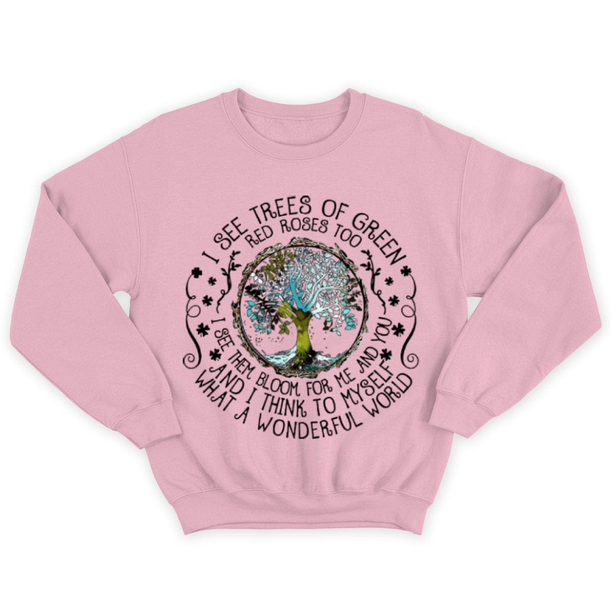 Veo árboles de color verde. Camiseta hippie