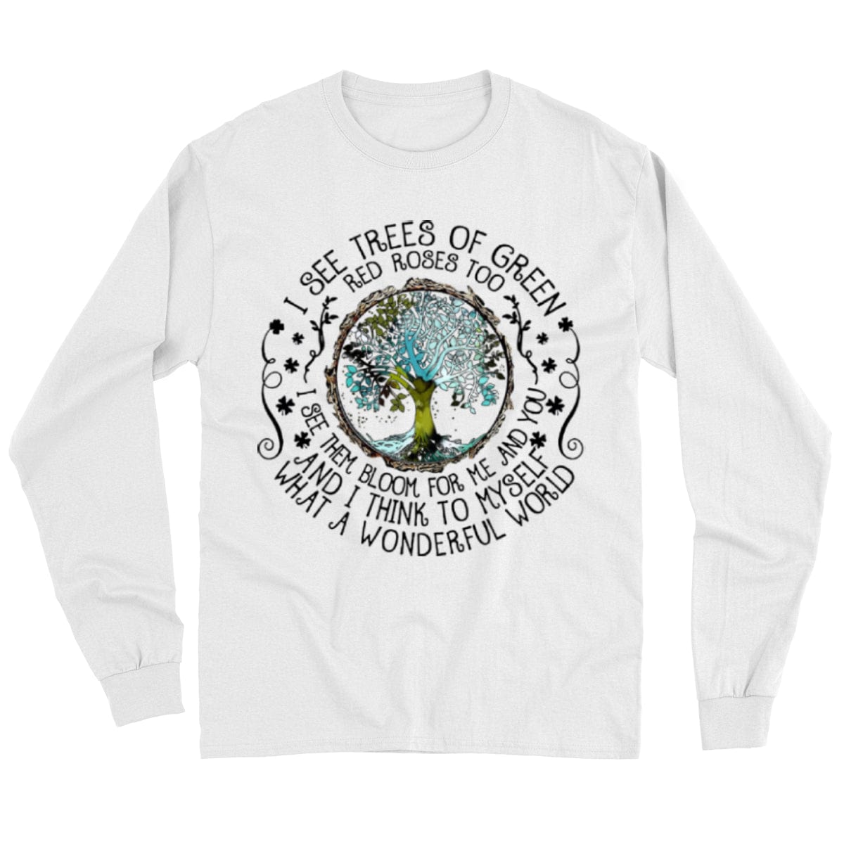Veo árboles de color verde. Camiseta hippie