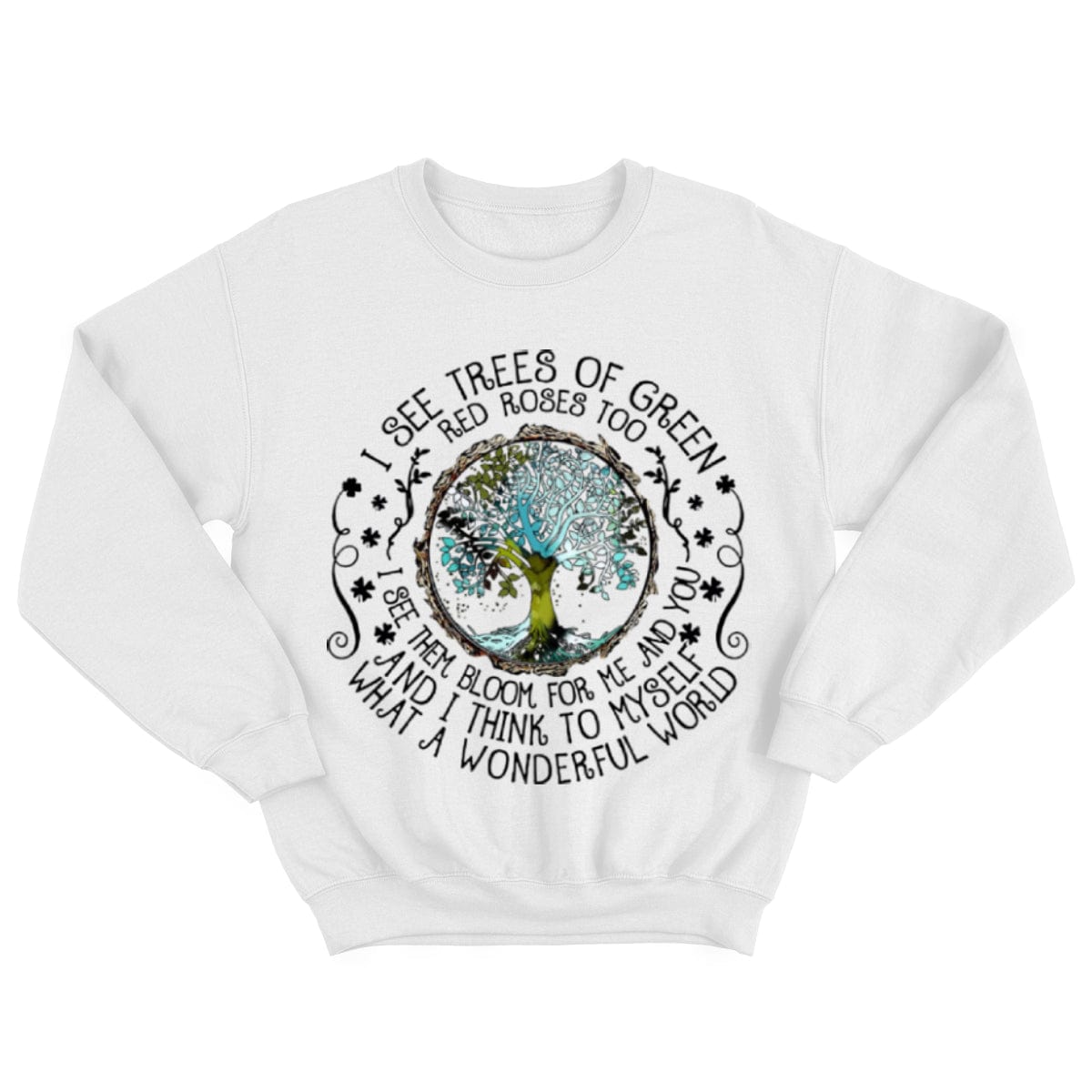 Veo árboles de color verde. Camiseta hippie