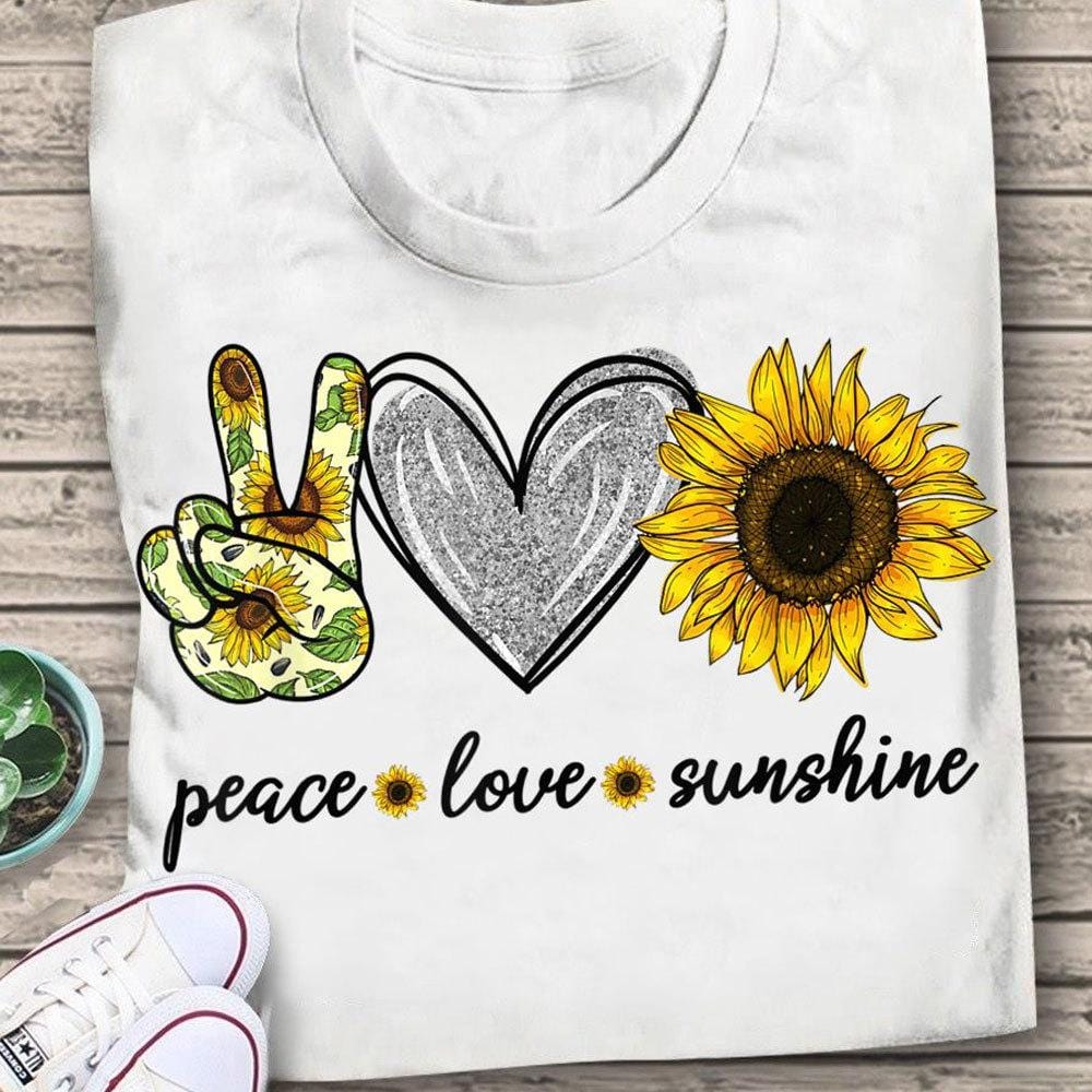 Peace Love Sunshine, Peace Shirt Hippie