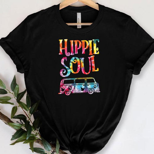 Alma Hippie Con Furgoneta, Camisetas Hippies