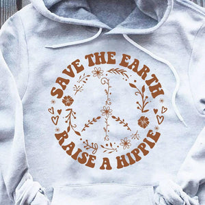 Sudadera con capucha y camiseta Save The Earth Raise A Hippie