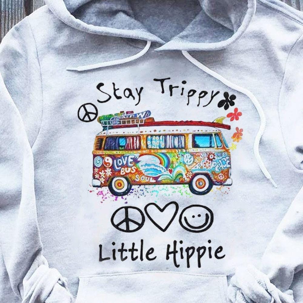 Hippie Shirts Womens, Stay Trippy Little Hippie, Hippie Van Shirt