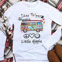 Hippie Shirts Womens, Stay Trippy Little Hippie, Hippie Van Shirt