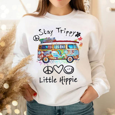 Hippie Shirts Womens, Stay Trippy Little Hippie, Hippie Van Shirt