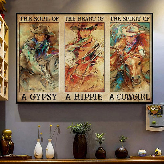 Alma de gitano Corazón de hippie Póster hippie Lienzo