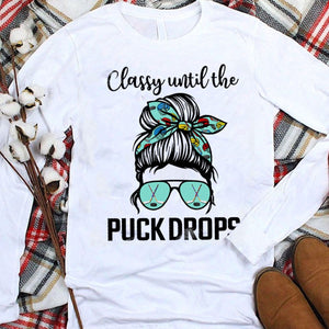 Classy Until The Puck Drops Hockey Cooking Hoodie, Shirts