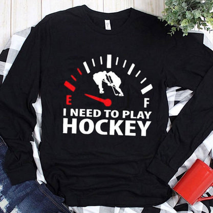 Sudadera con capucha y camiseta "Necesito jugar al hockey"