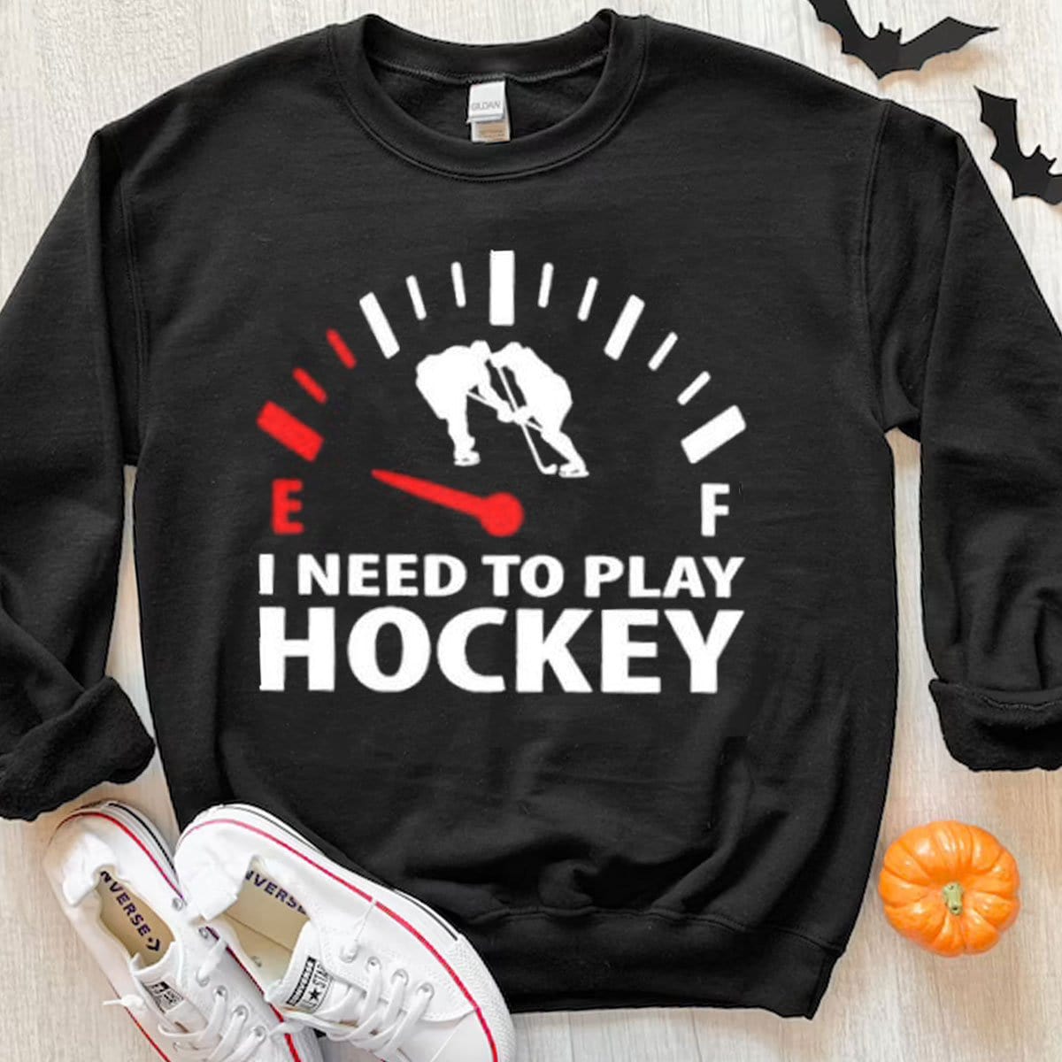Sudadera con capucha y camiseta "Necesito jugar al hockey"