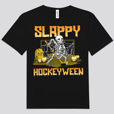Slappy Hockeyween Halloween Hockey Shirt