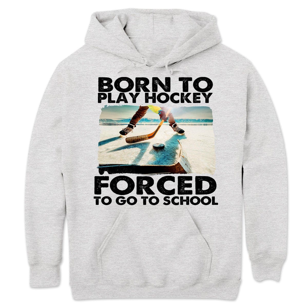 Nacido para jugar al hockey, obligado a ir a la escuela, camisetas de hockey