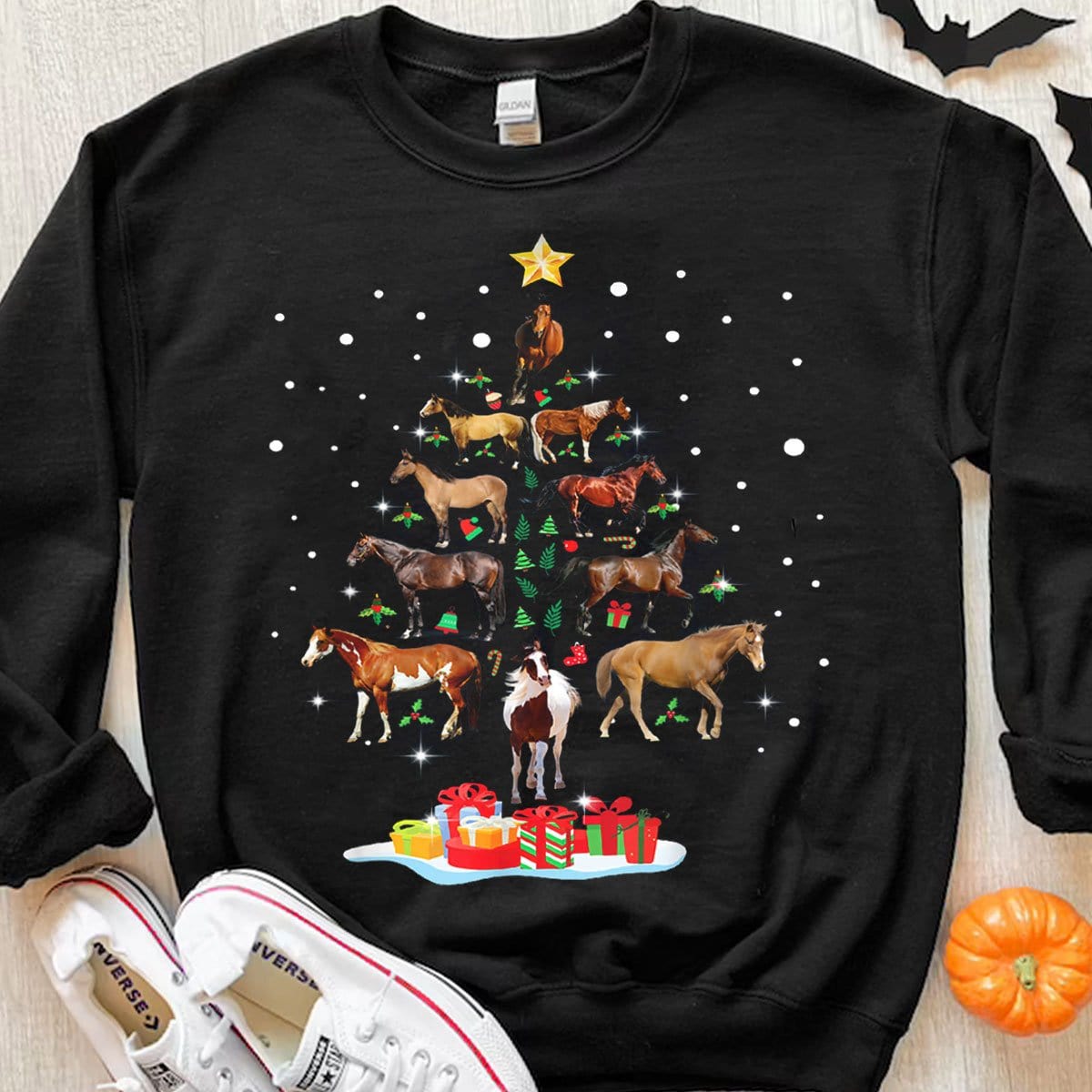 Christmas Tree Horse Shirts