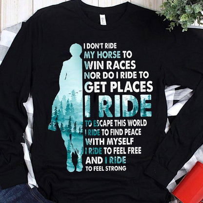 No monto mi caballo para ganar carreras Camisetas