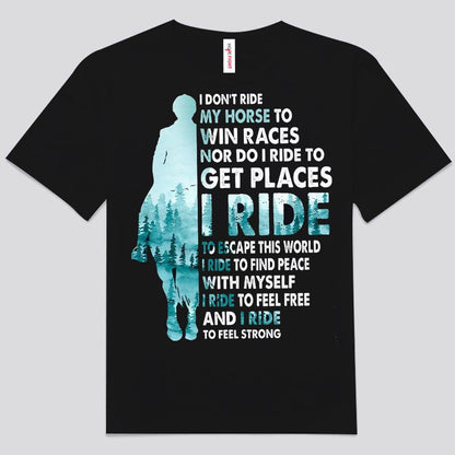 No monto mi caballo para ganar carreras Camisetas