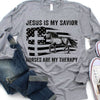 Jesus Is My Savior Horses Are My Therapy Shirts