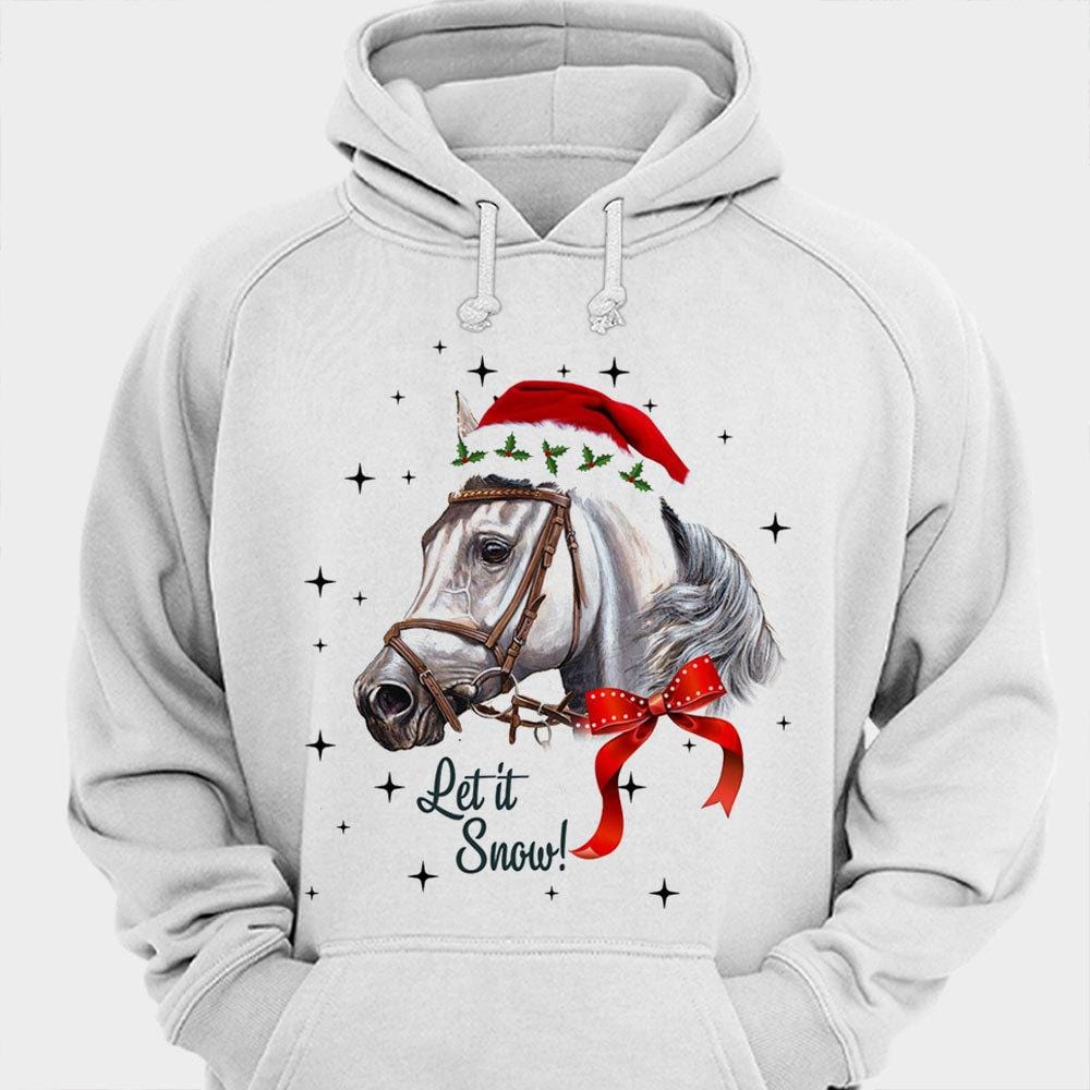 Let It Snow Christmas Horse Shirts