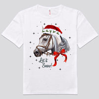 Let It Snow Christmas Horse Shirts