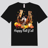 Happy Fall Y'all Thanksgiving Horse Shirts