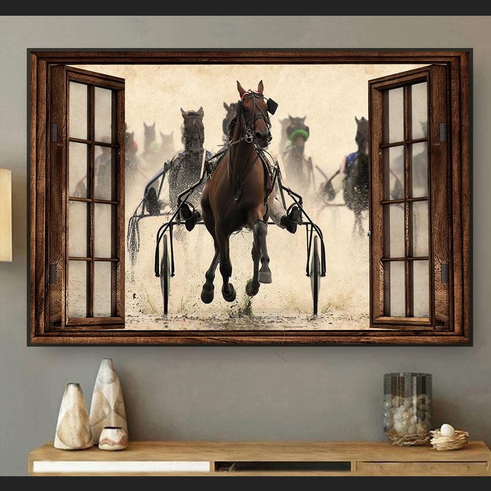 Horse Riding Poster, Canvas