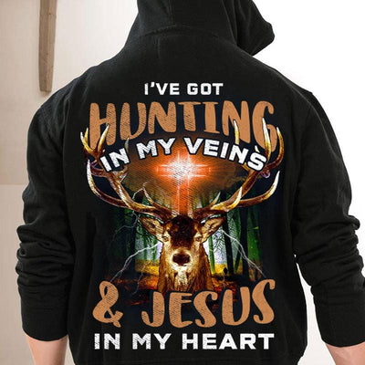 I've Got Hunting In My Veins & Jesus In My Heart Shirts