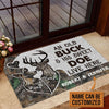 An Old Buck & His Sweet Doe Live Here Personalized Hunting Doormat