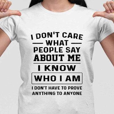 I Don't Care What Shirts
