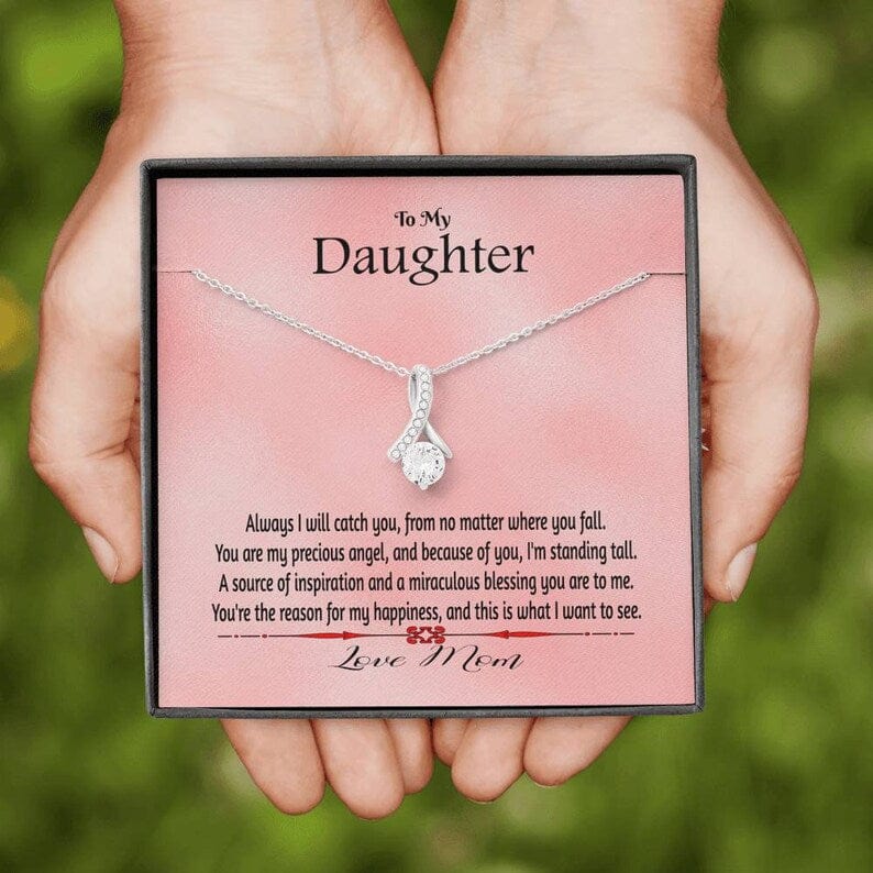 To My Daughter Necklace From Mom - You're The Reason For My Happiness