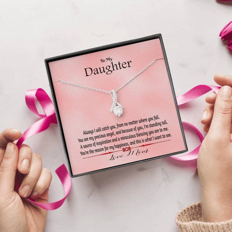 To My Daughter Necklace From Mom - You're The Reason For My Happiness