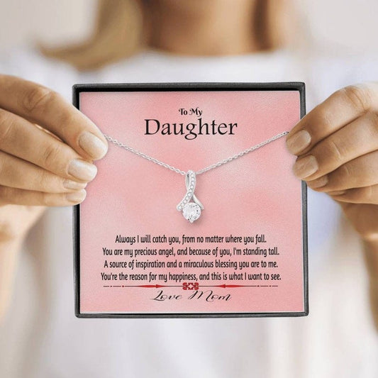 To My Daughter Necklace From Mom - You're The Reason For My Happiness