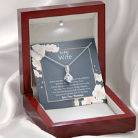 To My Wife Alluring Beauty Necklace - You Are My Everything & I Cherish Your Existence Each Second Of The Day
