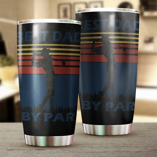 Vaso para el día del padre con el mensaje "Mejor papá" de Par Golfer