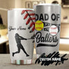 Personalized Dad Of Ballers Baseball Softball Father's Day Tumbler