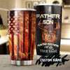 Personalized Father & Son Hunting Partners For Life Father's Day Tumbler