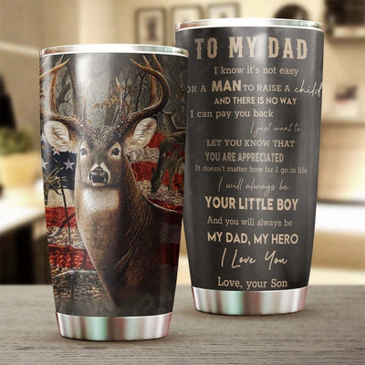To My Dad Gift From Son Hunting Father's Day Tumbler