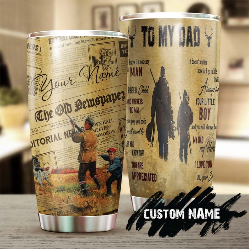 Personalized To My Dad Hunting Father's Day Tumbler