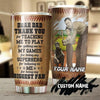 Personalized Baseball Dad & Son Biggest Fan Father's Day Tumbler