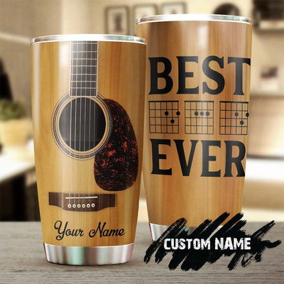 Personalized Guitar Best Dad Ever Father's Day Tumbler