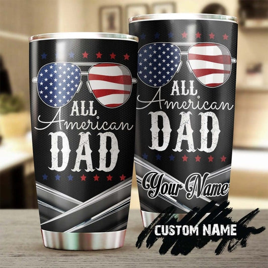 Vaso personalizado para el Día del Padre All American Dad