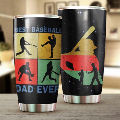 Best Baseball Dad Ever Father's Day Tumbler