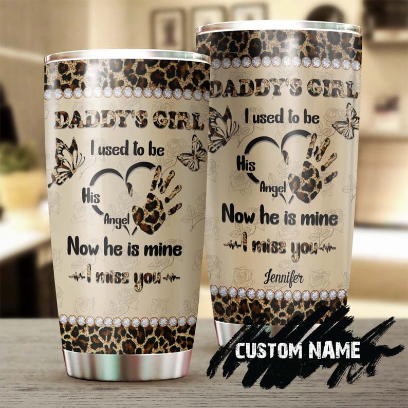 Personalized Memorial Dad For Daughter Father's Day Tumbler