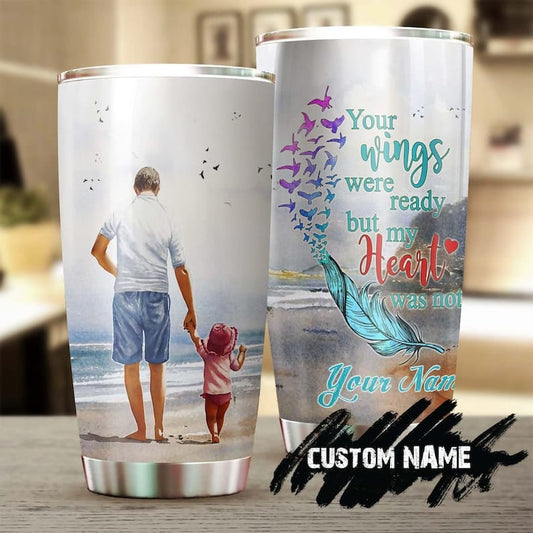 Vaso personalizado conmemorativo para el Día del Padre para hija