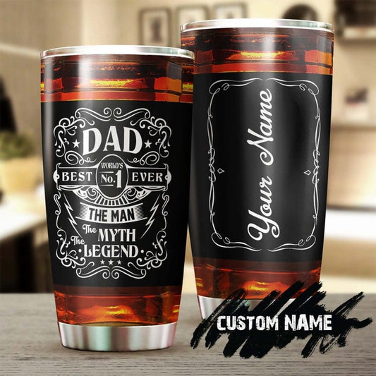 Vaso personalizado para el Día del Padre El Hombre El Mito La Leyenda